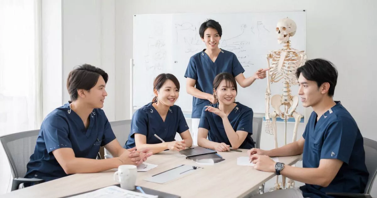 チームミーティングで意見交換